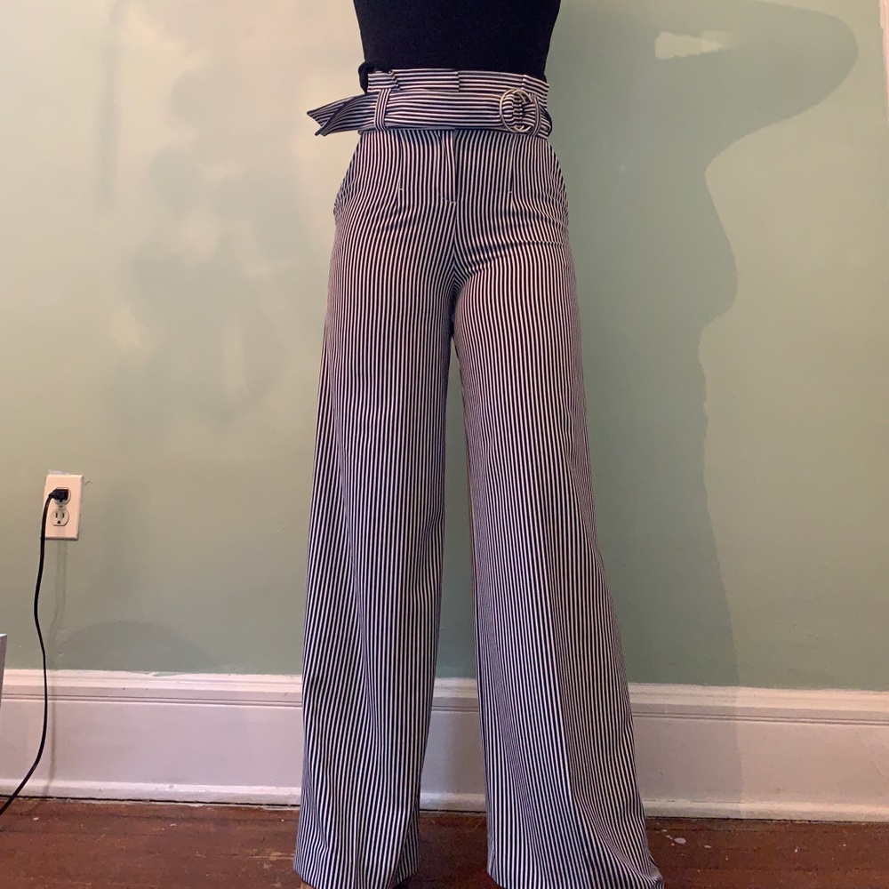 Blue & White Striped  New York & Company Pants
